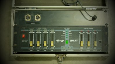 JB Systems LM430 DMX controller in flightcase