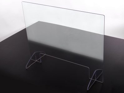 Plexi afscherming voor toonbank 100cm x 100cm