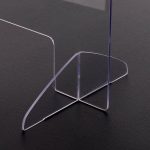 Plexi afscherming voor toonbank 100cm x 100cm - Afbeelding 2