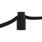 Textiel omwikkelde kabel zwart 25 meter - Afbeelding 2