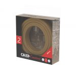 Textiel omwikkelde kabel 1,5 meter goud - Afbeelding 3