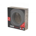 Textiel omwikkelde kabel 1,5 meter metallic grijs - Afbeelding 4