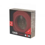 Textiel omwikkelde kabel 1,5 meter rood - Afbeelding 3