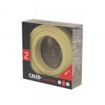 Textiel omwikkelde kabel 3 meter metallic goud - Afbeelding 3