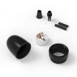 Fitting keramiek zwart E27 - Afbeelding 2