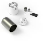 Fitting aluminium mat brons E27 - Afbeelding 2