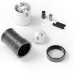 Fitting aluminium model M-035 mat zwart E27 - Afbeelding 2