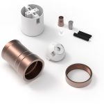 Fitting aluminium model M-035 mat koper E27 - Afbeelding 3