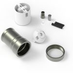 Fitting aluminium model M-035 mat brons E27 - Afbeelding 2