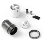 Fitting aluminium model M-003 mat parel zwart E27 - Afbeelding 2
