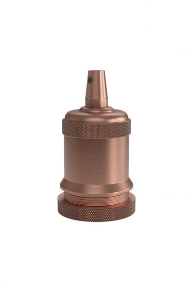 Fitting aluminium model M-003 mat koper E27