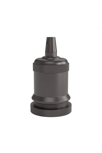 Fitting aluminium model M-003 mat parel zwart E27