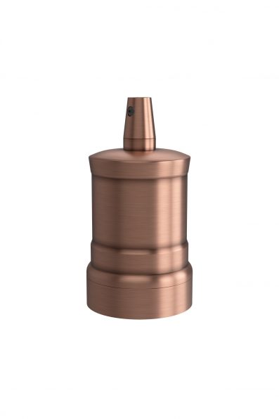 Fitting aluminium model M-035 mat koper E27