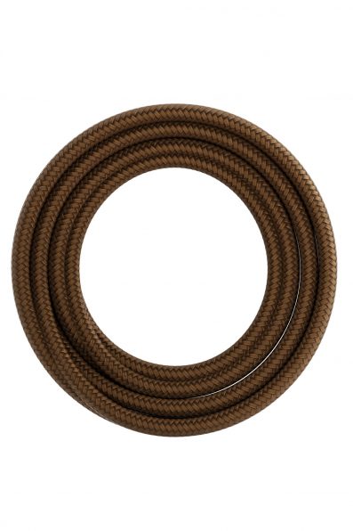 Textiel omwikkelde kabel 1,5 meter metallic bruin