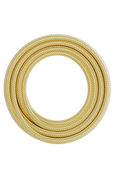 Textiel omwikkelde kabel 1,5 meter metallic goud