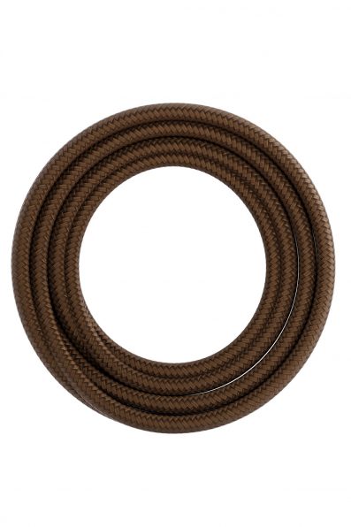 Textiel omwikkelde kabel 3 meter bruin