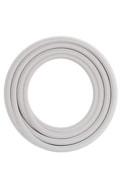 Textiel omwikkelde kabel 3 meter wit