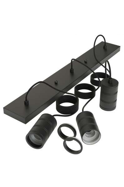 Multi pendel 3 x E27 zwart