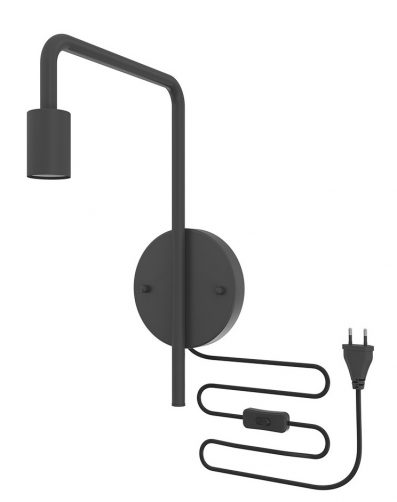 Lamphouder U-line wandarmatuur ZWART