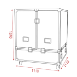 Spiegelbol 100cm + motor (DMX) - Afbeelding 5